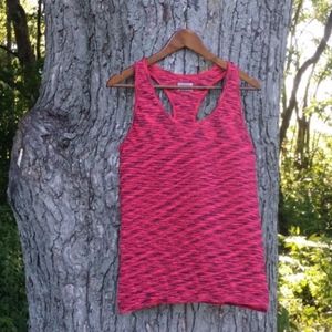 ATHLETA Bright Pink Pattern Tank Top XL